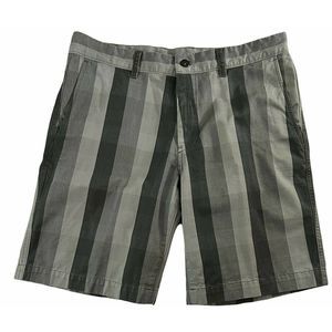 The North Face Mens Cotton Stretch Black Gray Hiking Outdoor Shorts Sz 34